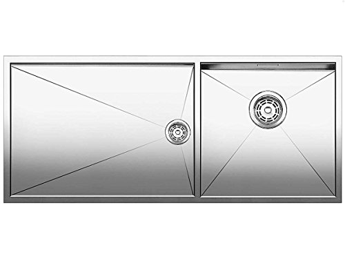 BLANCO Zerox 400/550-t-if/n - Fregadero (Acero inoxidable, 1 senos, 400 x 400 mm, 1015 mm, 440 mm)