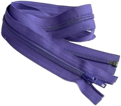 #5 Coil YKK Medium Weight Jacket Separating Zipper - Choose Your Length - Color: Light Purple: 559 - Made in The United States (1 Zipper Per Pack) (Light Purple - 36" inches) image 2