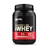 Optimum Nutrition Gold Standard 100% Whey Spieropbouw en Herstel, Proteïnepoeder met Lichaamseigen Glutamine en BCAA Aminozuren,Verrukkelijke Aardbeiensmaak, 30 Porties, 900 g