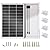 ECO-WORTHY 100 Watts 12 Volts Monocrystalline Photovoltaic Solar Panel High Efficiency Module for 12 Volt Battery Charging RV Marine Boat Off Grid(Upgrade)