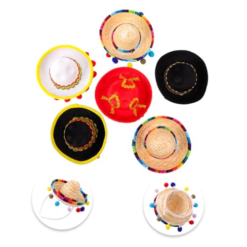 Chapeau mexicain en feutre mini serrage-tête festival protection solaire