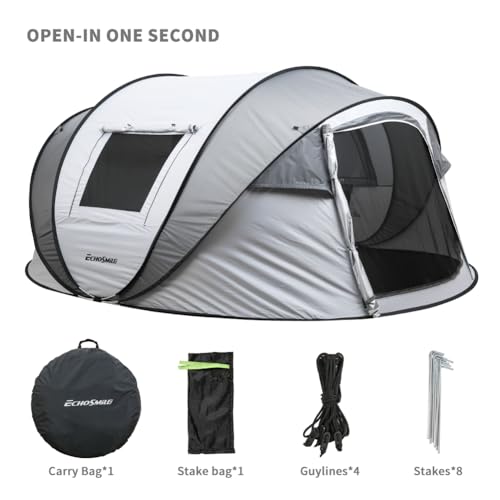 Carpa camping tipo domo impermeable para 2 personas miniatura 6