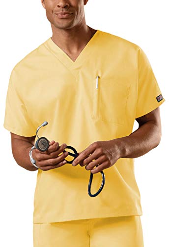 Image of Cherokee Scrubs for Women and Men Unisex V-Neck Tunic Nursing Scrub Top with Chest Pocket, Tuckable Durable Fabric - 4777 | 1 Chest Pocket For Essentials, Traditional Fit, Durable Construction, Comfortable Knit Details, Easy Care, Tuckable Style
