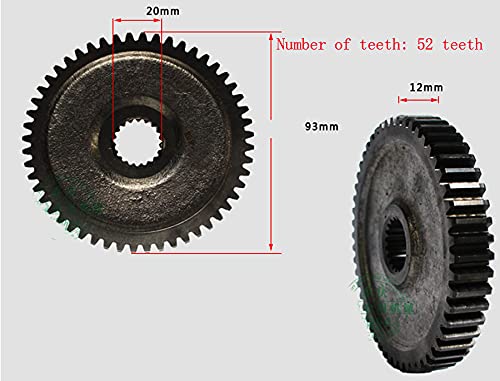 Micro Tiller Drive Gear, (Tooth Number 52 Teeth) 2pcs/lot