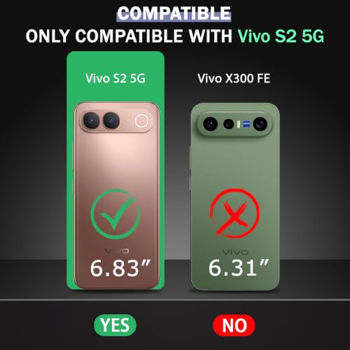 Image of TheGiftKart Tough Armor Bumper Back Case Cover for Vivo S2 5G | Ring Holder & Kickstand in-Built | 360 Degree Protection Back Case Cover for Vivo S2 5G (PC & TPU, Black)