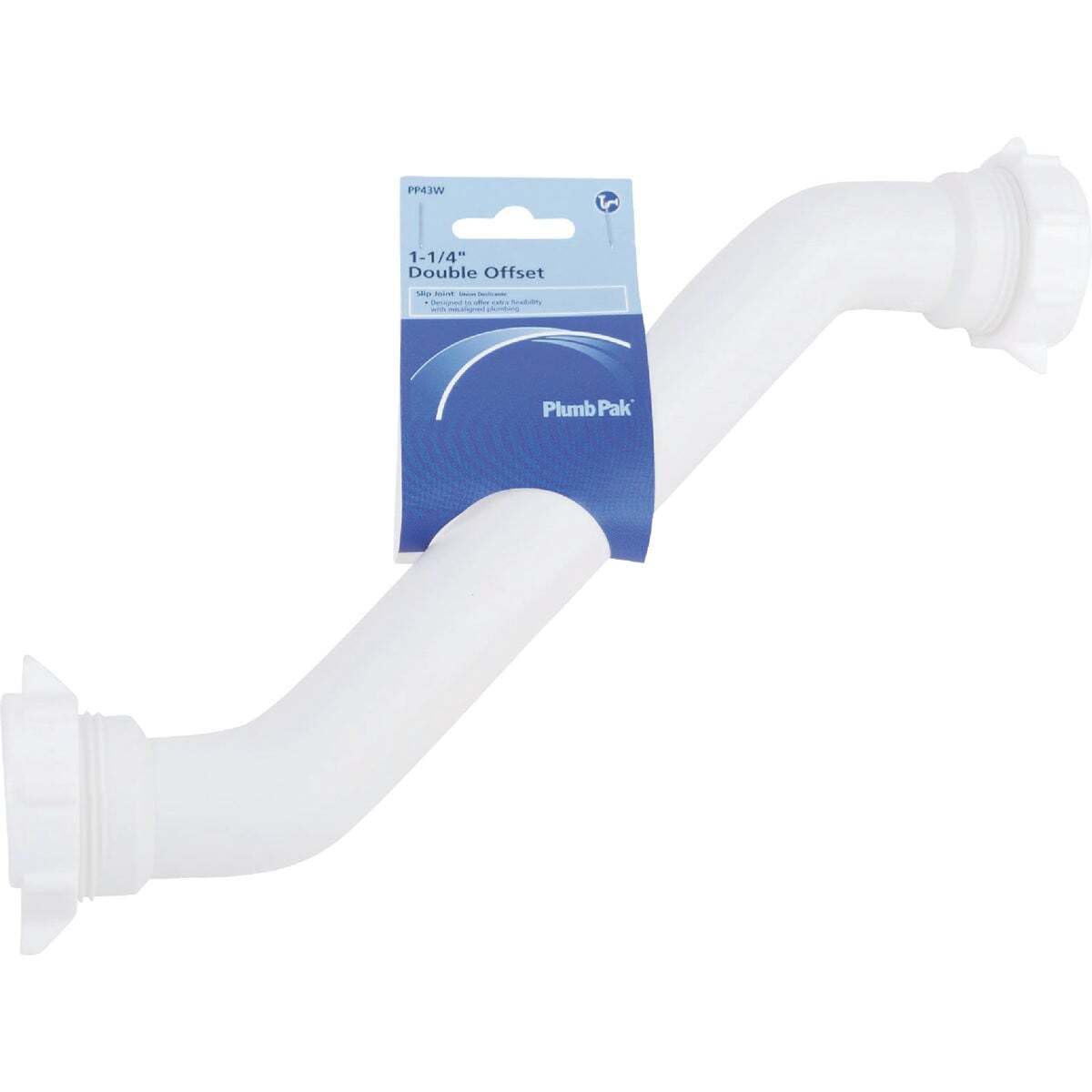 Plumb Pak 1-1/4 in. Slip x 1-1/4 in. Dia. Slip Plastic Double