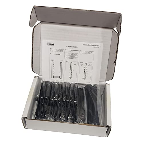 Louvers Hardware Set For Blinds And Shutters, Complete Kit For 11 Boards, Stainless Steel E-Coated Black - Dhlh-02 #TOP3