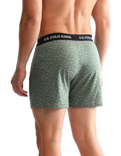 Image of U.S. Polo ASSN. Mens OEX09 Comfort Regular Fit Solid Boxers - Pack of 2