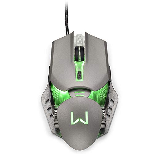 Combo Teclado e Mouse Gamer Superfície em Metal, Warrior, TC223, Prata