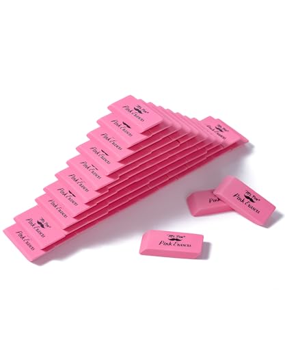 Image of Mr. Pen- Pink Pencil Eraser Bulk, 60 Pack | Large Latex Free Block Erasers for School, Office, Art Sketching, Homework, Exams, Clean Smudge-Free Correction