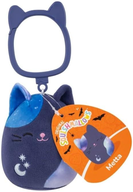 Squishmallows 3.5" Halloween Clip-On Metta The Cat image 2