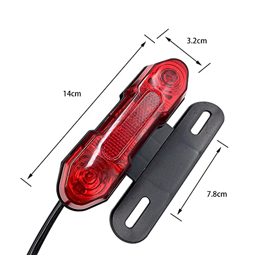 BATLAM Led Motocicleta Luz Traseira Turn Signal Luz De Freio Luz De Cauda Elétrica 12V Para Motocicl