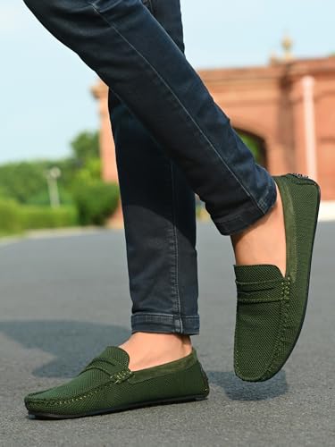 Image of Server Mens Knit Loafers S59 Lightweight Shoes Men's Loafer