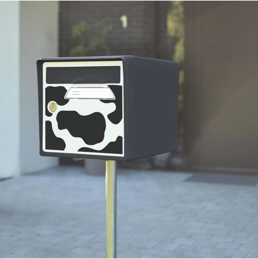 Letterbox Mailbox – 2 Doors – Black – Cow Belle