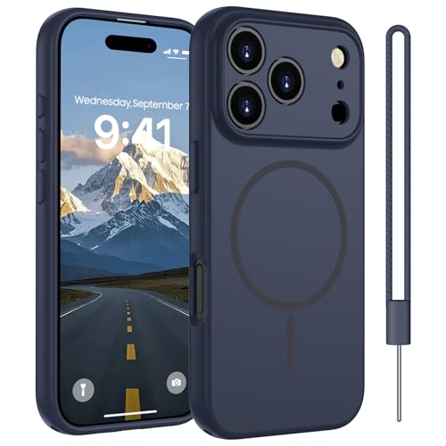 Coque antichoc iPhone 17 Pro bleu pour éviter les chutes et bris d'écran
