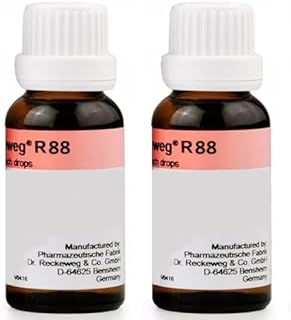 Generic Dr. Reckeweg R88 Drops (Single Homeopathic Remedies) - 30ml/1.01 Fl Oz (Pack of 2), White