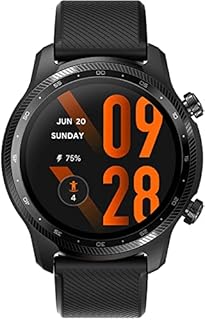 Ticwatch Pro 3 Ultra GPS Smartwatch Qualcomm SDW4100 and Mobvoi Dual Processor System Wear OS Smart Watch for Men Blood Oxygen Detection Fatigue Assessment 3-45 Days Battery NFC Mic Speaker