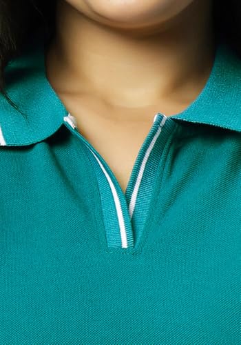 Image of Wear Your Opinion Women's Plus Size Tipped Collar Neck Polo Tshirt