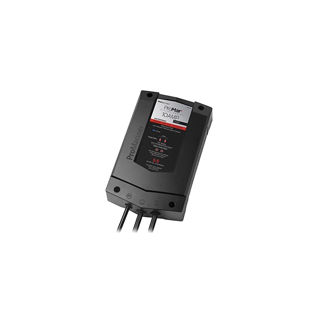 Batt Chgr, ProMar1 DS, 12V 10A, 2 Bank