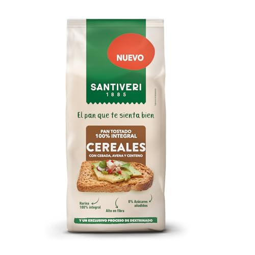 SANTIVERI - PAN TOSTADO 100% INTEGRAL CEREALES (1U)