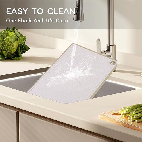 image for Zzsbrm Cutting Board for Kitchen, Wheat Straw Fiber Cutting Board, Dis