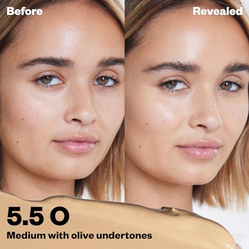 Kosas Revealer Concealer - Medium Coverage Makeup with Hyaluronic Acid, Conceals Dark Circles Under Eyes, Dark Spots and Blemishes + Brightens, Hydrates, Long-Lasting & Vegan, (Tone 5.5 O) - Image 3