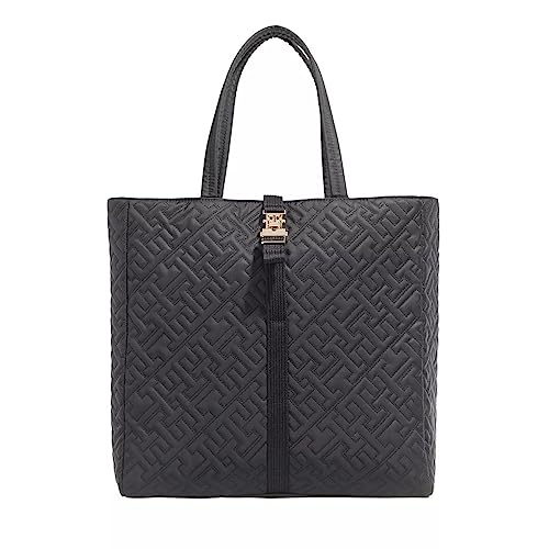 Tommy Hilfiger Damen Tote Bag Tasche TH Flow Tote mit Innentaschen, Schwarz...