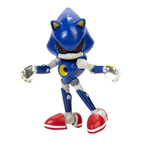 Sonic The Hedgehog Action Figure 2.5 Inch Metal Sonic Collectible Toy , Blue, 3 Years #TOP1