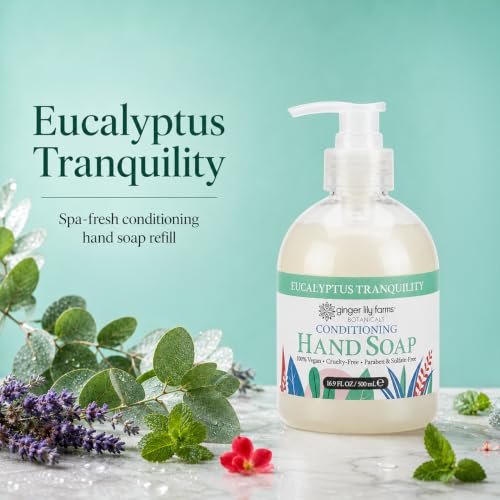 Image of Ginger Lily Farms Botanicals Hand Soap, 16.9oz, Eucalyptus Tranquility