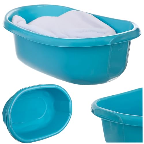 KADAX Bol de lavage 30L, grande bassine de lavage en plastique, bassine en plastique polyvalente,...