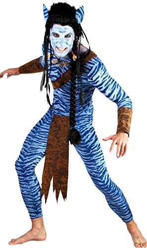Fyasa 706054 T04 Disfraz de guerrero de la selva a partir de 12 años, multicolor, talla L