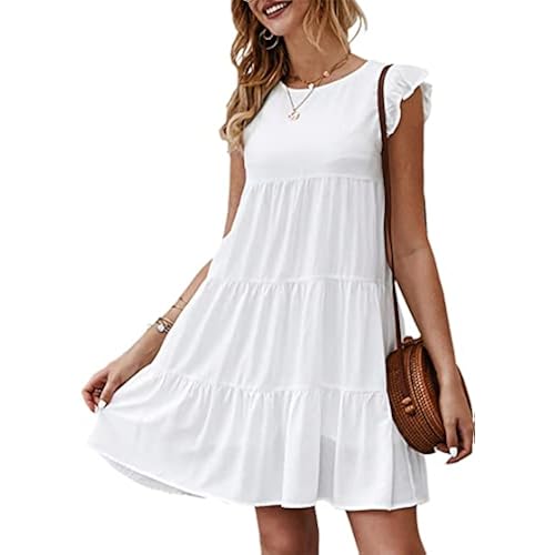 KIRUNDO Summer Dresses for Women Sundress Babydoll Dress