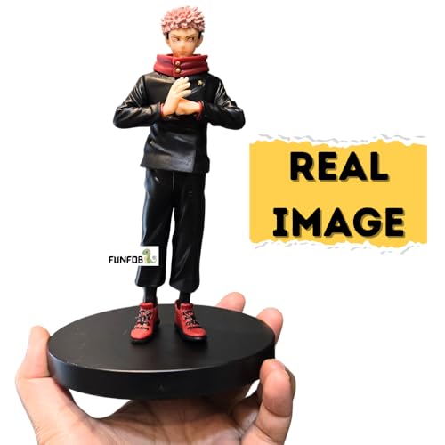 Image of FUNFOB Yuji Itadori Action Figure Height-17cm Collectible PVC Multicolour | Yuji- Hand Sign