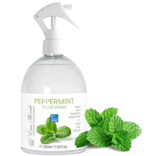 100% Natural Organic Peppermint Spray - Peppermint Hydrolate Water - 100% Pure Cooling Spray - Peppermint Body Spray - Cooling Spray - Repellent Spray - Peppermint Cool Spray - 500ml ; 17.59fl oz