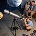 Opaita Telescope for Adults & Kids - 90mm Aperture 600mm Refractor High Powered Telescope for Beginners - Portable Astronomy Telescopes with Phone Adapter Tripod Carry Bag