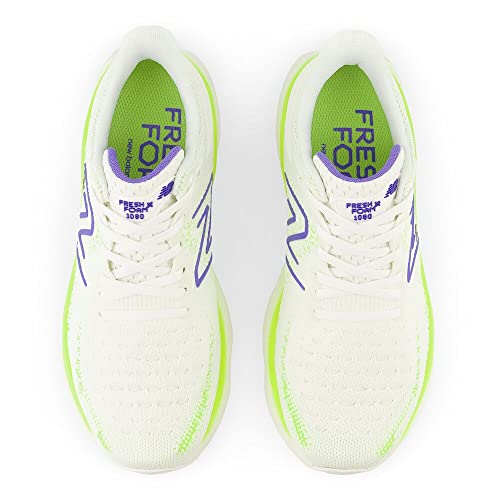 New Balance New Balance Women's Fresh Foam X 1080 V12 Running Shoe, Sea Salt/Electric Indigo, 5 W