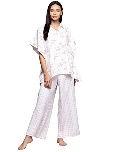 Image of ZIYAA Women Women's Orange Rayon Night Suit Set