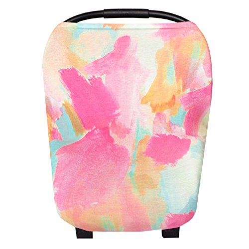 Image of Copper Pearl Multi-Use Cover: Car Seat Covers, Nursing Cover, and Stroller Cover for Sun - Stretchy Fabric, All-Season Use, Stylish Designs, Easy Access for Moms - Monet
