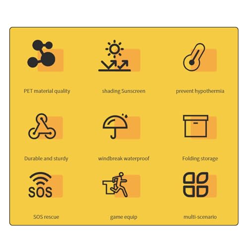 Survival Blanket Heavy Duty Reflective Foil Insulated Trap | 51.18 x 82.68 Inch Thermal Aluminum Blanket Gold Silver PE Film | Outdoor Camping Travel Climbing Hunting Winter Cold Weather Snow – Image 5