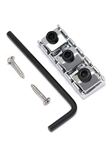 Bogart Electric Guitar String Locking Nut For Floyd Rose Style Tremolo Bridge With Mounting Screws And Wrench Chrome. #TOP10
