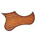 Ortega Guitars Wooden Ukulele Pickguard Fits Tenor & Baritone - Walnut (OWPTB-WN)
