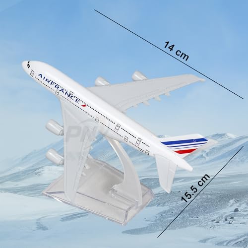 Image of France Airlines, diecast, Metal Aeroplane Scale Model Officel only for Display, Size -16 cm-A380 (France)