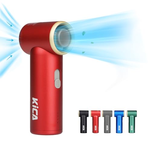 Imagen de Kica Mini ventilador portátil 2024 [máximo 15 horas de tiempo de trabajo] 5000 mAh