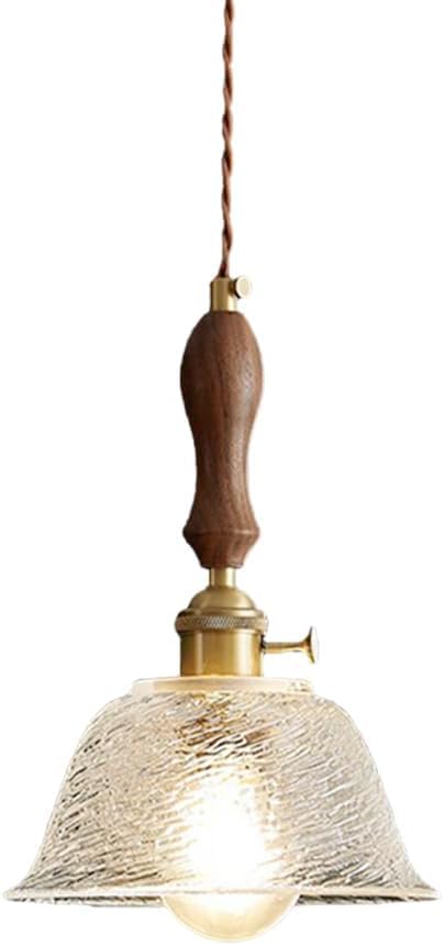 Luminaire suspendu du milieu du siècle en bois pour réchauffer une salle à manger épurée