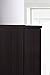 HODEDAH IMPORT Furniture 2 Door Wardrobe with Adjustable/Removable Shelves & Hanging Rod, Chocolate
