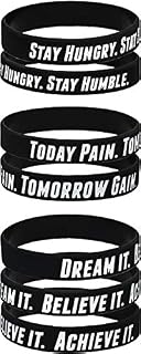 AMPM Collective | Silicone Motivational Wristbands | Rubber Inspirational Quote Bracelets | Unisex