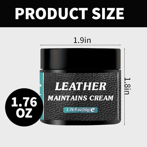 TBTFW Leather Color Restorer, Black Leather Recoloring Balm, Leather Dye, Used for Repairing Faded and Aged Sofas, Shoes, Car Seats, Etc(1.76Oz) - Thumbnail 2