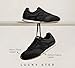 LUCKY STEP Women's Fashion Sneakers Thin Sole Lightweight Retro Athletic Sneakers Casual Lace Up Tennis Shoes Walking Footwear(Black,6)
