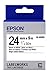 Epson LabelWorks Standard LK (Replaces LC) Tape Cartridge ~1" Black on White (LK-6WBN) - for use with LabelWork LW-600P and LW-700 Label Printers