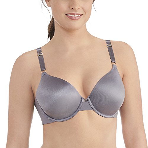 Vanity Fair Women's Beauty Back Full Coverage Underwire Bra 75345, Steele Violet, 34DD